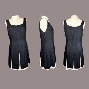 Vintage 1980's Scott McClintock Dress Double Layer Panel Skirt with Underlay
